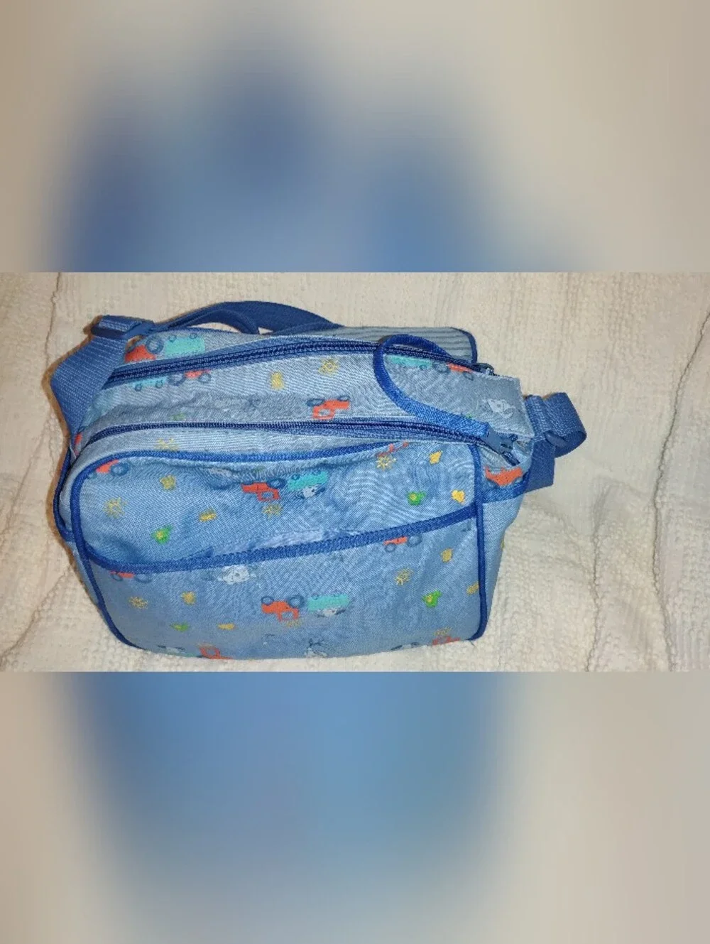 Vintage Y2K Carter's Starters RARE Blue Puppy Diaper Bag